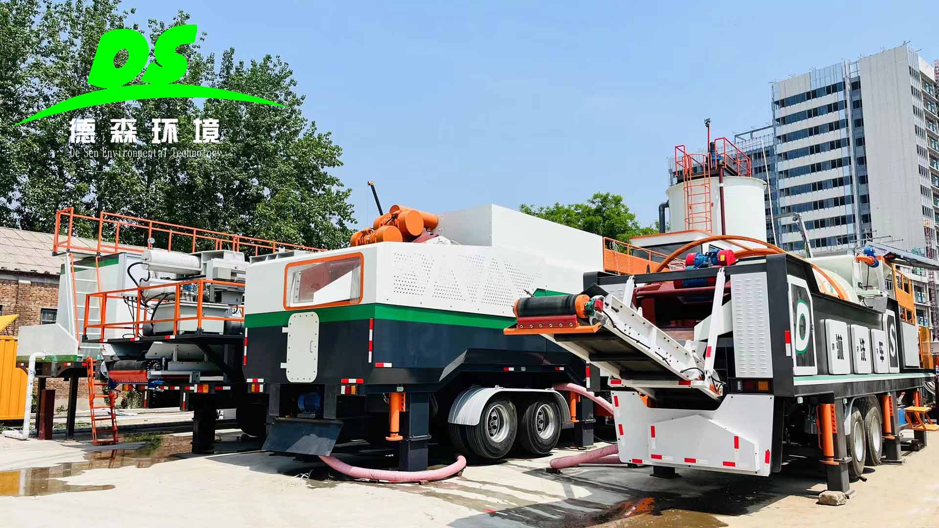 模塊化高效出擊！德森泥漿分級篩分車破局之道