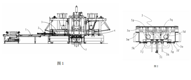 自保溫砌塊成型機結(jié)構(gòu)示意圖