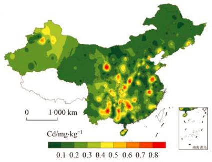 農田重金屬鎘含量插值